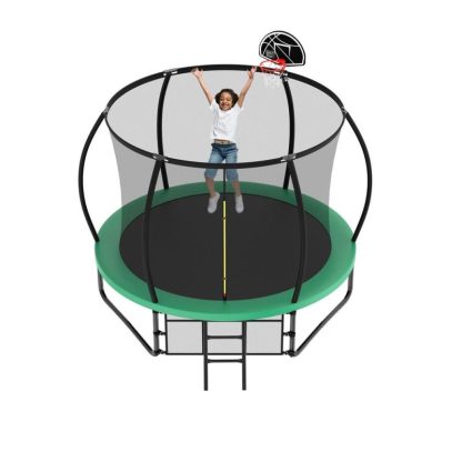 Trampolines |  Spacious Design Trampoline Solid Base Structure, Safety Pad For Kid Sports & Fitness Trampolines