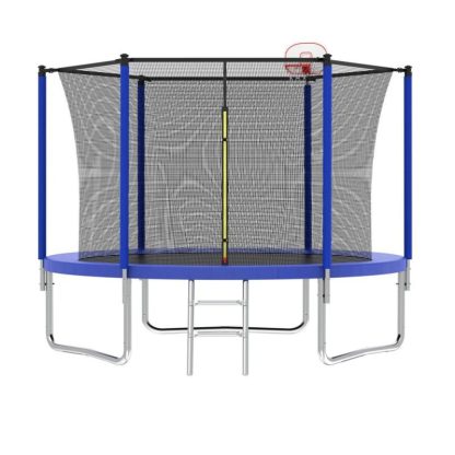 Trampolines |  Spacious Design Trampoline Solid Base Structure, Safety Pad For Kid Sports & Fitness Trampolines