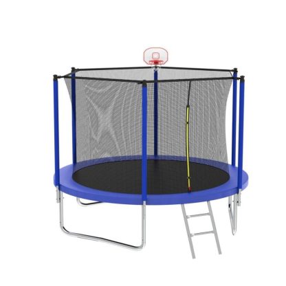 Trampolines |  Spacious Design Trampoline Solid Base Structure, Safety Pad For Kid Sports & Fitness Trampolines