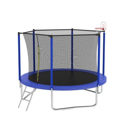 Trampolines |  Spacious Design Trampoline Solid Base Structure, Safety Pad For Kid Sports & Fitness Trampolines