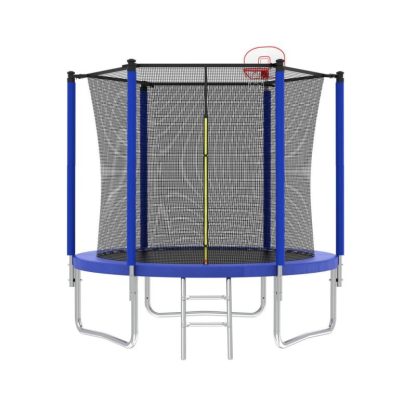 Trampolines |  Spacious Design Trampoline Solid Base Structure, Safety Pad For Kid Sports & Fitness Trampolines