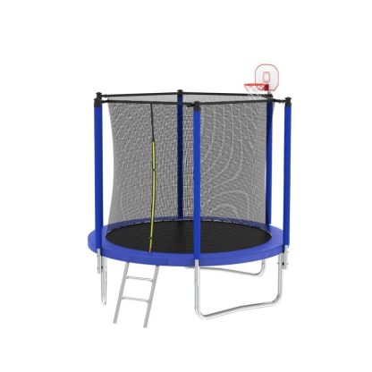 Trampolines |  Spacious Design Trampoline Solid Base Structure, Safety Pad For Kid Sports & Fitness Trampolines