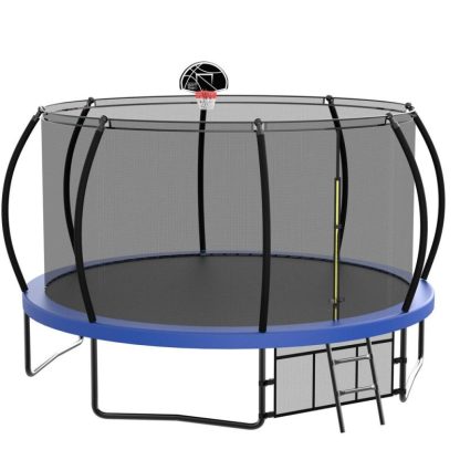 Trampolines |  Spacious Design Trampoline Solid Base Structure, Safety Pad For Kid Sports & Fitness Trampolines