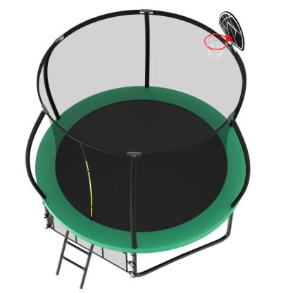 Trampolines |  Spacious Design Trampoline Solid Base Structure, Safety Pad For Kid Sports & Fitness Trampolines