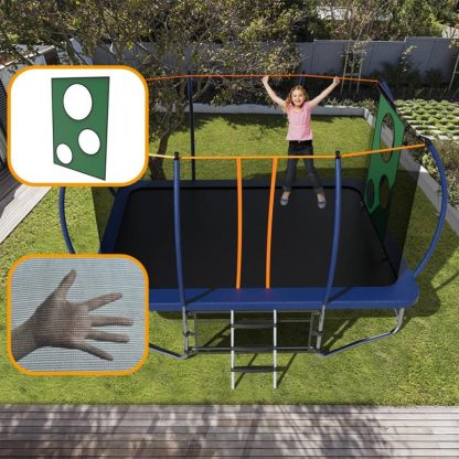 Trampolines |  Spacious Design Trampoline Solid Base Structure, Safety Pad For Kid Sports & Fitness Trampolines