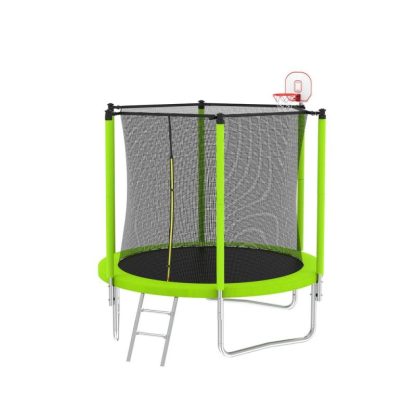 Trampolines |  Spacious Design Trampoline Solid Base Structure, Safety Pad For Kid Sports & Fitness Trampolines