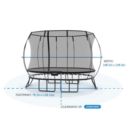 Trampolines |  Springfree Trampoline Kids Outdoor Medium Oval 8 x 11′ Trampoline with Enclosure Sports & Fitness Trampolines