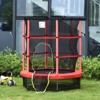 Trampolines |  Trampoline with Enclosure Net, Springless Design, Safety Pad and Steel Frame Sports & Fitness Trampolines