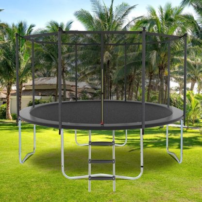 Trampolines |  Trampoline with Safety Net, Outdoor with Heavy Duty Jumping Mat and Spring Cover Padding Sports & Fitness Trampolines