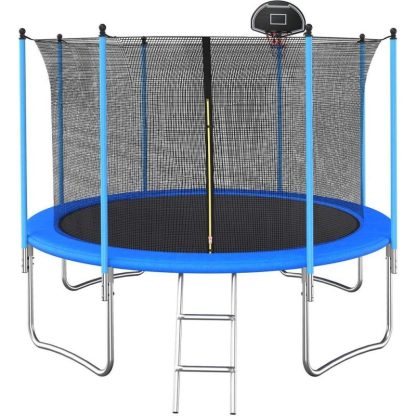 Trampolines |  Trampolines 10FT Round Trampoline with Enclosure Sports & Fitness Trampolines