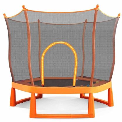 Trampolines |  Trampolines 6FT Round Trampoline with Enclosure Sports & Fitness Trampolines