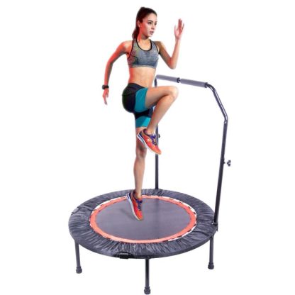 Trampolines |  Weight Loss Artifact – Foldable Mini Trampoline Small & Portable Trampoline 3FT High Load Capacity Sports Elastic Mesh – Black Sports & Fitness Trampolines