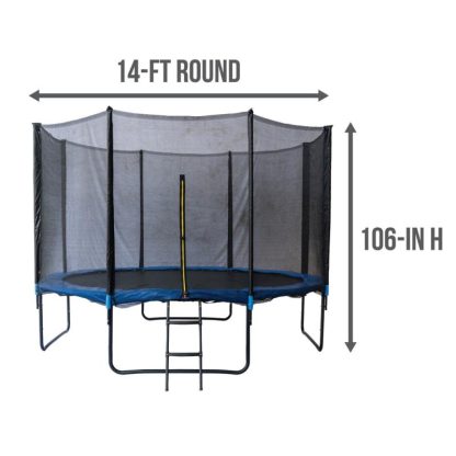 Trampolines |  XT Round Blue Trampoline Sports & Fitness Trampolines