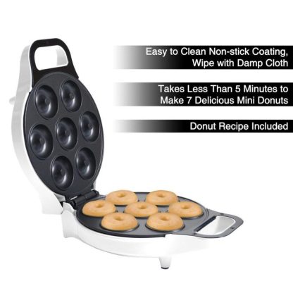 Outdoor Play |  Mini Donut Maker – Electric Baking Machine to Mold Little Doughnuts Using Batter (White) Outdoor Play Outdoor Play