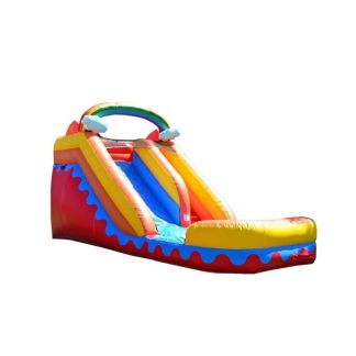 Inflatable Bounce Houses |  Rainbow Cloud 14ft Slide Inflatable Bounce Houses Inflatable Bounce Houses