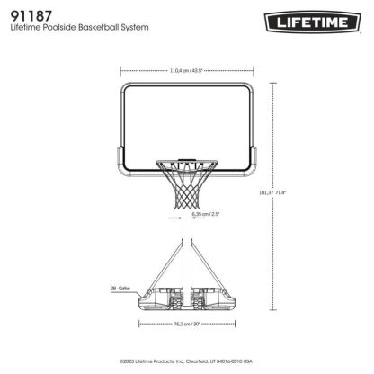 Outdoor Play |  Poolside Basketball System – 44″ Outdoor Play Outdoor Play