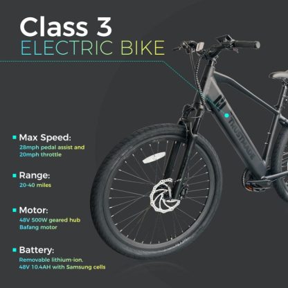 Cycling |  27.5″ 7 Speed Ebike for Adults in Black Cycling Cycling