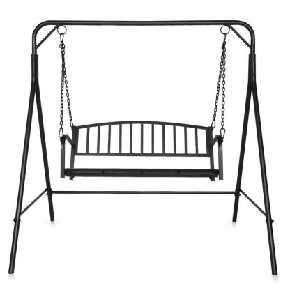 Outdoor Play |  Outdoor 2-person Iron Porch Swing Set with Stand Outdoor Play Outdoor Play