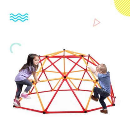 Outdoor Play |  Outdoor Dome Climber, Monkey Bars Climbing Tower for Kids, Blue&Yellow Outdoor Play Outdoor Play