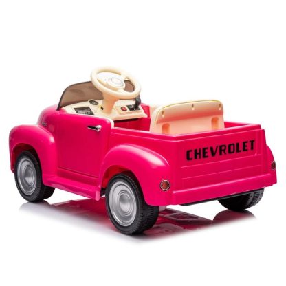 Outdoor Play |  Pink Chevrolet 3100 pickup Kids Ride On Truck Car with Parents Control 3 speeds LED Lights Bluetooth USB Outdoor Play Outdoor Play