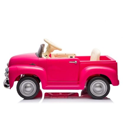 Outdoor Play |  Pink Chevrolet 3100 pickup Kids Ride On Truck Car with Parents Control 3 speeds LED Lights Bluetooth USB Outdoor Play Outdoor Play