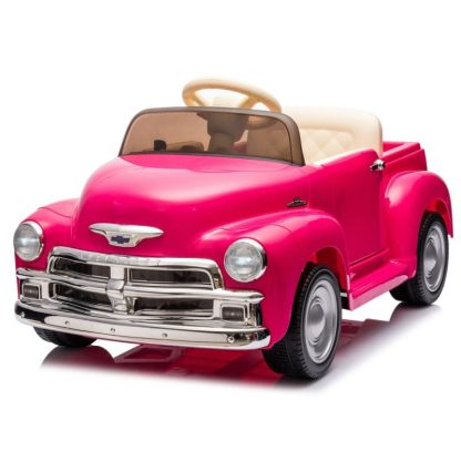 Outdoor Play |  Pink Chevrolet 3100 pickup Kids Ride On Truck Car with Parents Control 3 speeds LED Lights Bluetooth USB Outdoor Play Outdoor Play