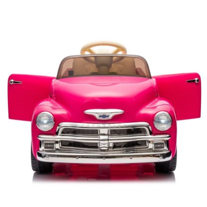 Outdoor Play |  Pink Chevrolet 3100 pickup Kids Ride On Truck Car with Parents Control 3 speeds LED Lights Bluetooth USB Outdoor Play Outdoor Play