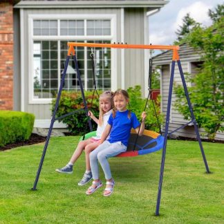 Outdoor Play |  Saucer Swing with Stand for Kids Outdoor Outdoor Play Outdoor Play